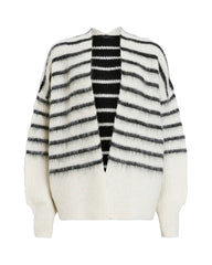Riga Striped Wool Blend Cardigan