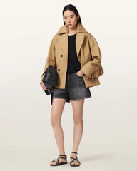 Connie Relaxed Fit Double Breasted Trench Coat