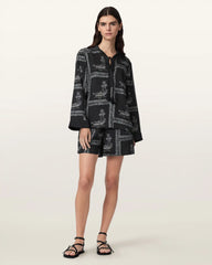 Lettie Pleated Long Sleeve Shirt