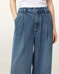 Haze Wide Leg Pleated Jeans