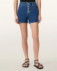 Tay Mid Rise Denim Shorts