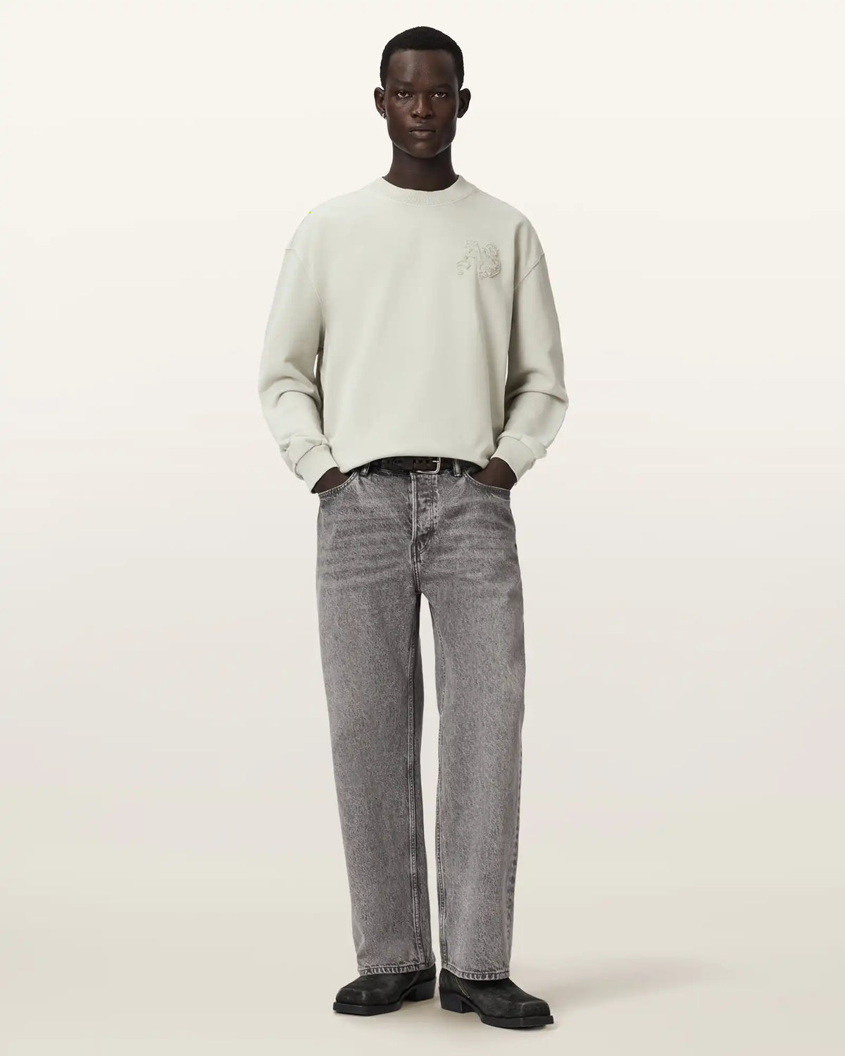 Insignia Crew Neck Cotton Sweatshirt