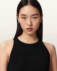 Zenia Sleeveless Asymmetric Midi Dress