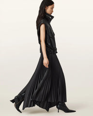 Jax Pleated Midi Skirt