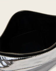 Luna Metallic Leather Shoulder Bag