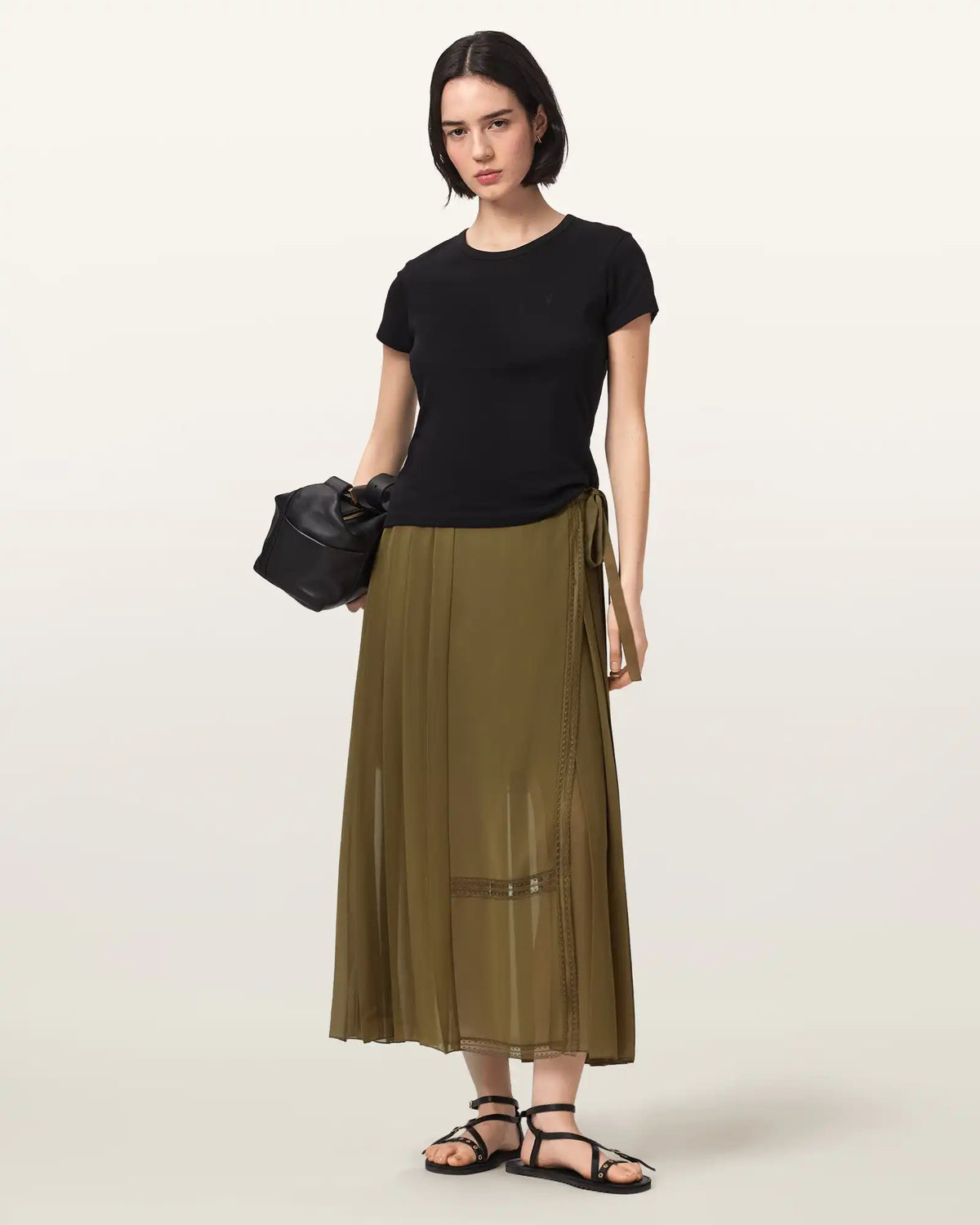 Clover Wrap Maxi Skirt
