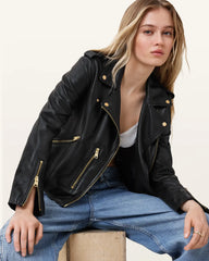 Balfern Leather Biker Jacket