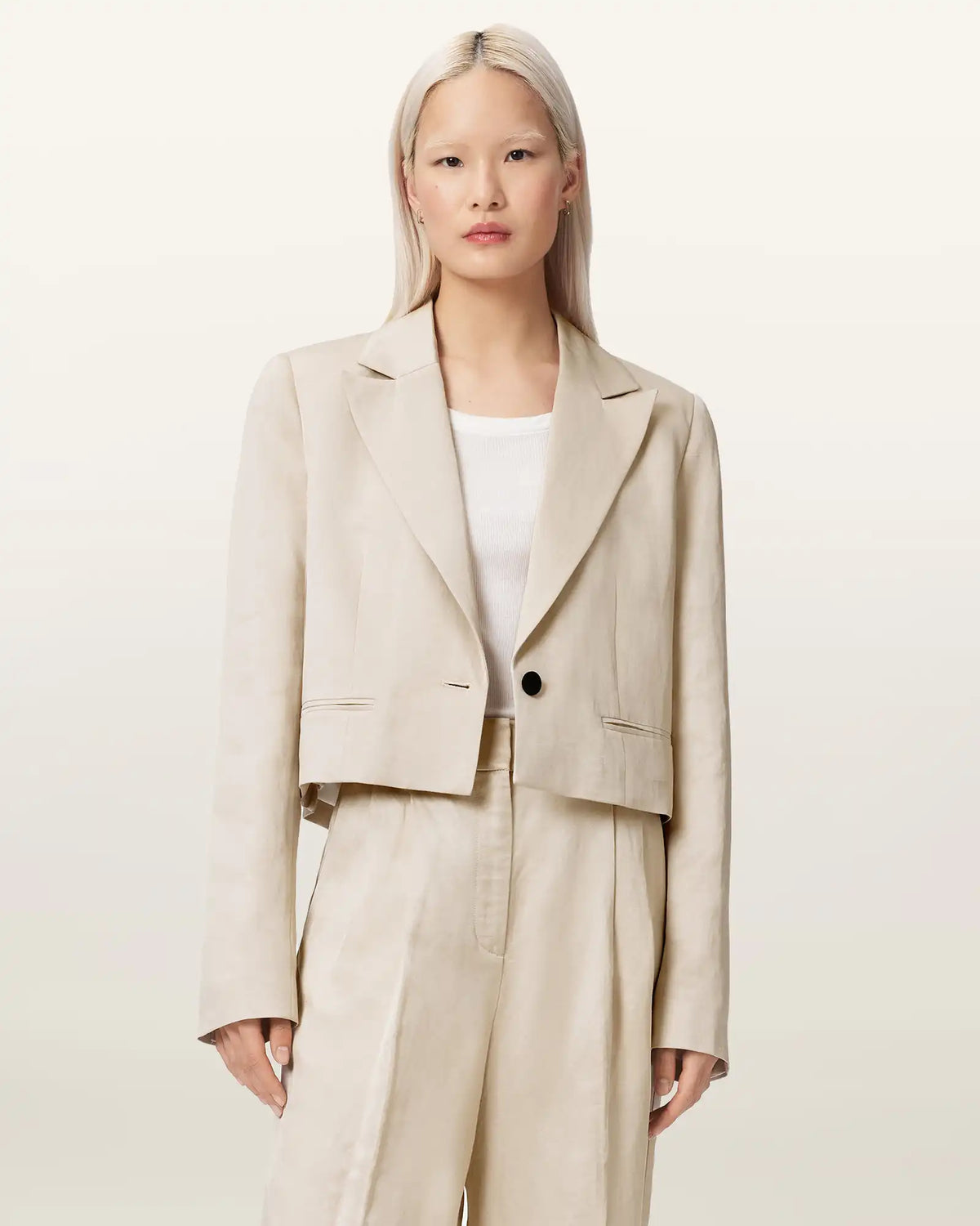 Helena Single Breasted Cropped Blazer