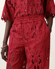 Charli Embroidered Straight Fit Pants