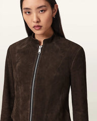Sadler Fitted Suede Jacket