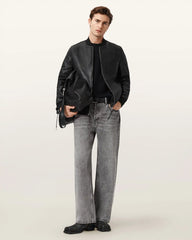 Morten Leather Bomber Jacket