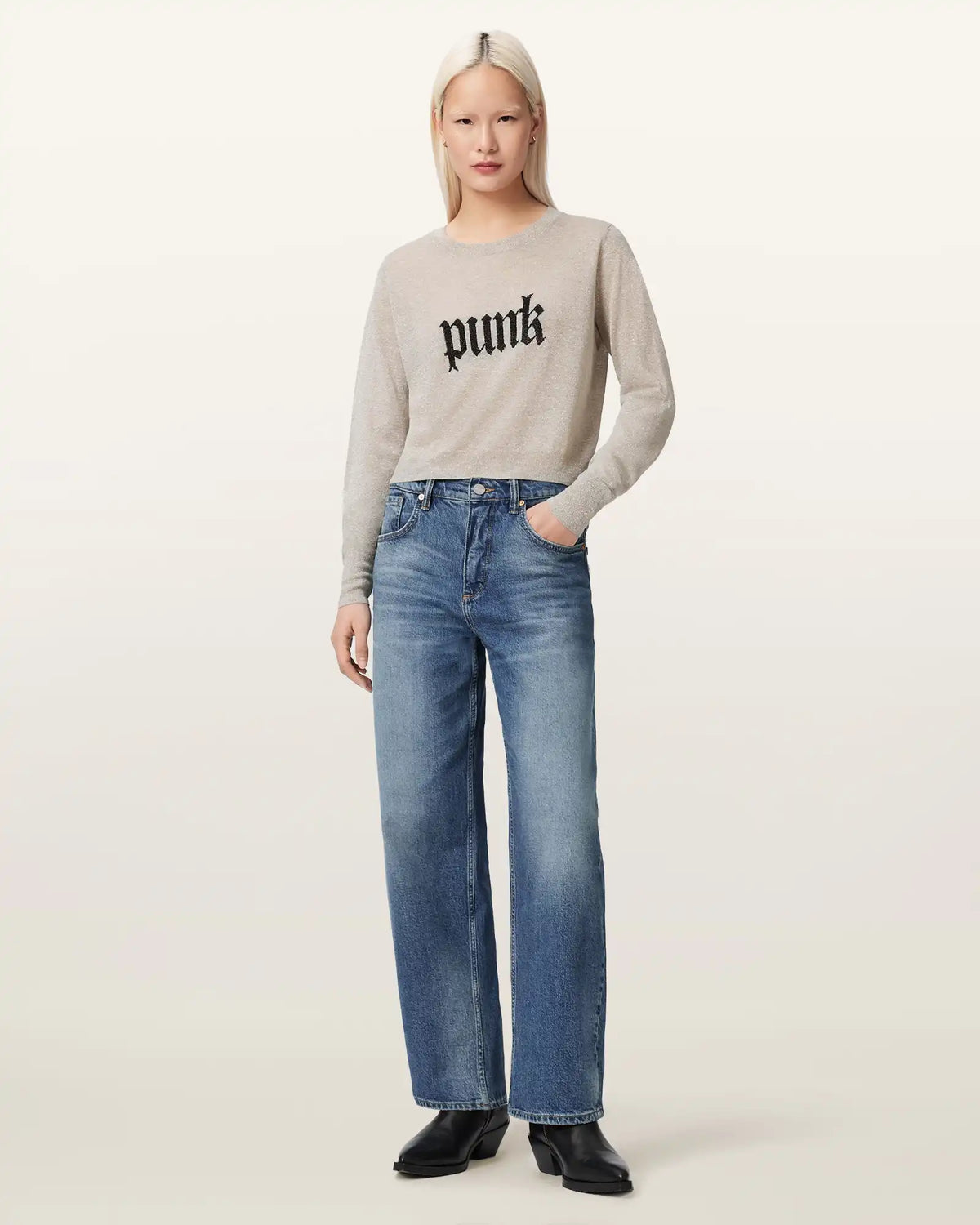 Deetz Knitted Motif Sweater