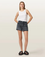 Tyler Wide Leg Illusion Of Denim Shorts