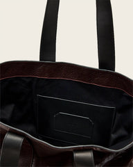 Ares Grain Leather Open Tote Bag