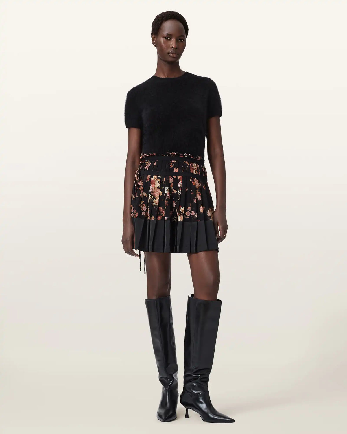 Saffron Satin Mini Skirt