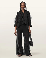 Minna Sheer Frill Shirt