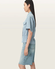 Tove Short Sleeve Linen Blend Shirt