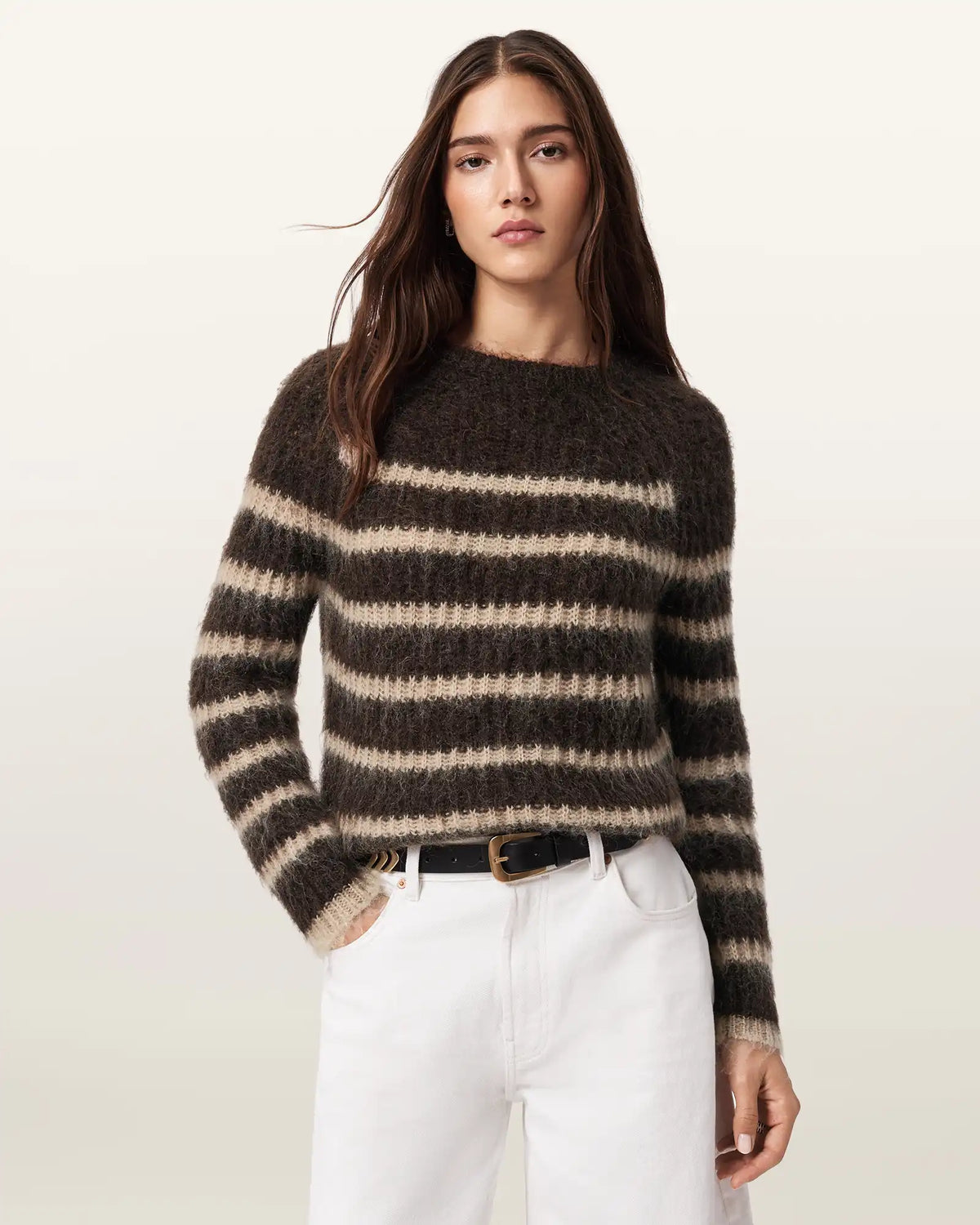 Riga Striped Crew Neck Sweater