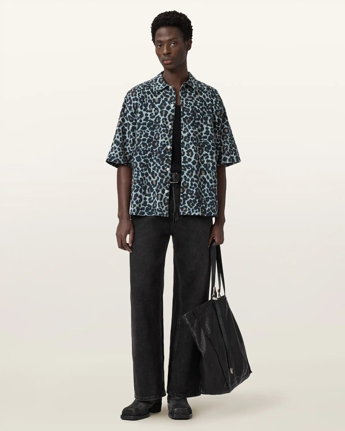 Silesia Short Sleeve Leopard Print Shirt