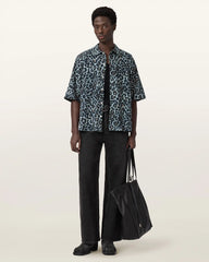 Silesia Short Sleeve Leopard Print Shirt