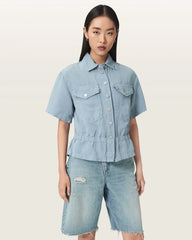 Tove Short Sleeve Linen Blend Shirt