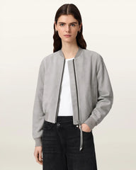 Orten Suede Bomber Jacket