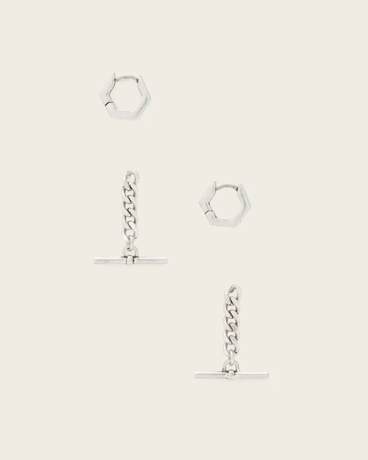 Fern Multi Chain Earring Set