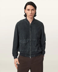 Rokko Relaxed Suede Bomber Jacket