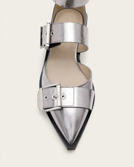 Sutton Metallic Leather Point Toe Shoes