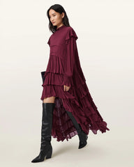 Cavarly Tiered Ruffle Maxi Dress