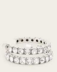 Gia Crystal Hoop Earrings