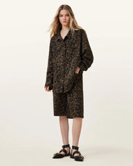 Willow Leopard Print Denim Jacket