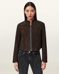 Sadler Fitted Suede Jacket