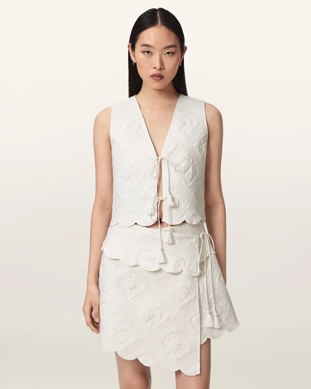 Mona Quilted Cropped Vest