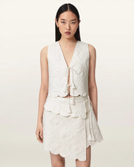 Mona Quilted Cropped Vest
