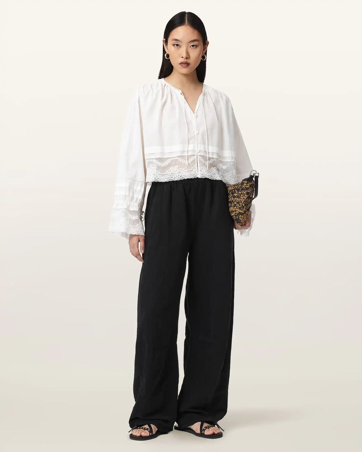 Colette Cropped Lace Top