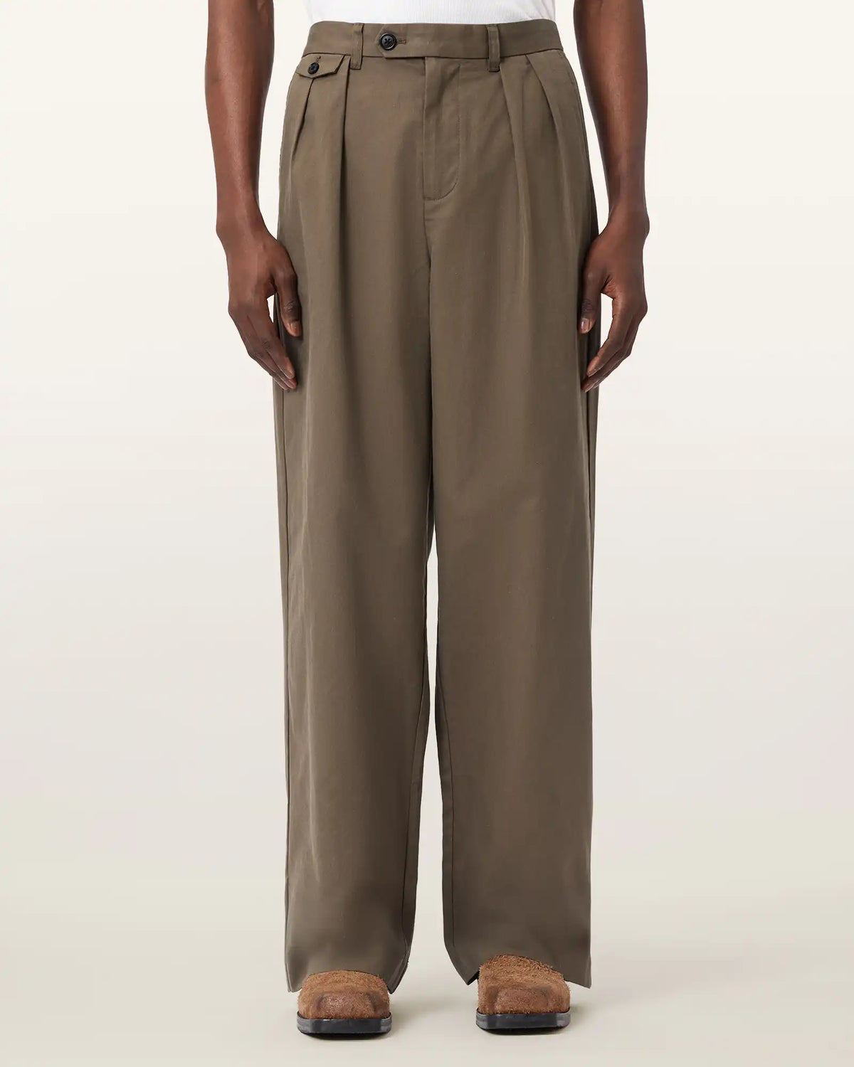Conway Wide Leg Pleated Pants