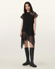 Zala Crochet T-Shirt Dress