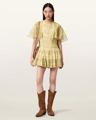 Yanna Slim Fit Tiered Mini Dress