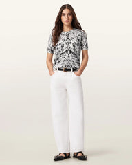 Anouk Snake Print Merino Wool T-Shirt