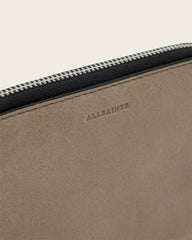 Lena Hex Leather Zip Wallet