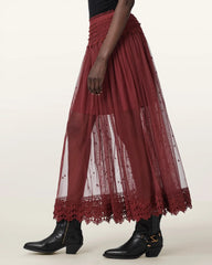 Trixie Lace Midi Skirt