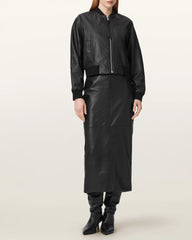 Orten Leather Bomber Jacket