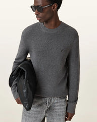 Aspen Waffle Texture Crew Neck Ramskull Sweater
