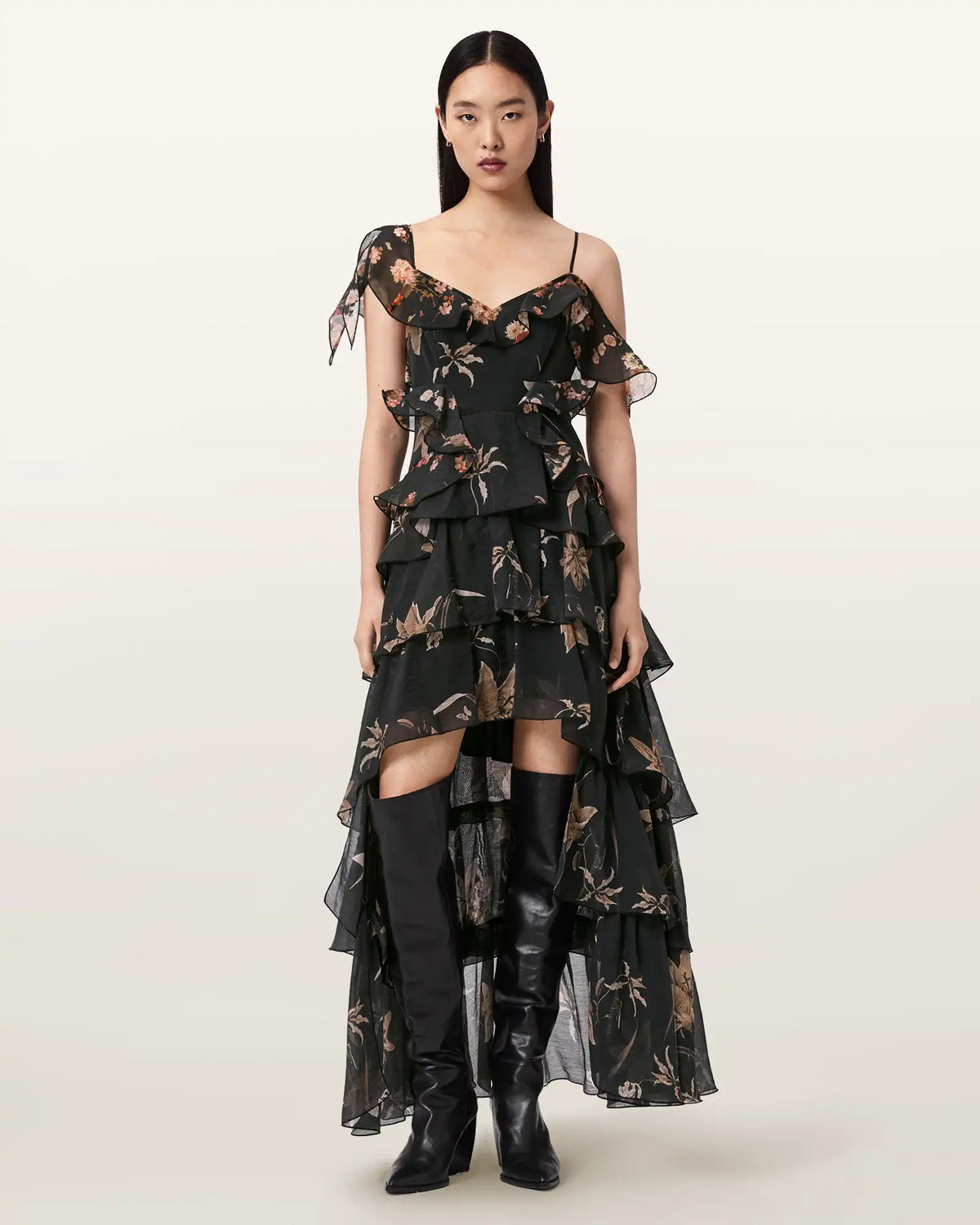 Sienna Ruffle Maxi Dress