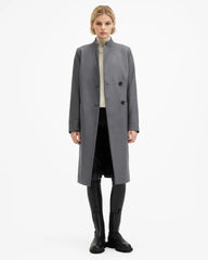 Sidney Wool Cashmere Blend Tailored Coat