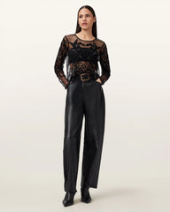 Greta Embellished Tulle Top