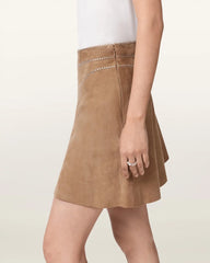 Clara Whip Suede Mini Skirt