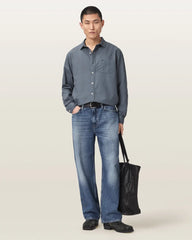 Melrose Long Sleeve Cotton Ramskull Shirt