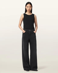 Sway Straight Leg Studded Jeans